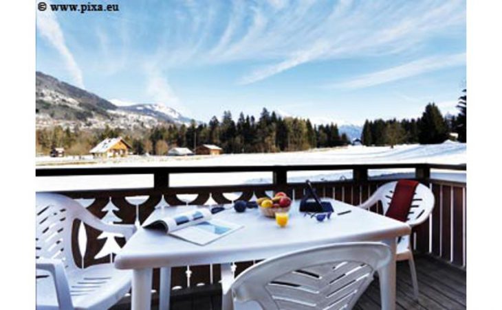 Les Chalets du Bois de Champelle, Morillon, Terrace